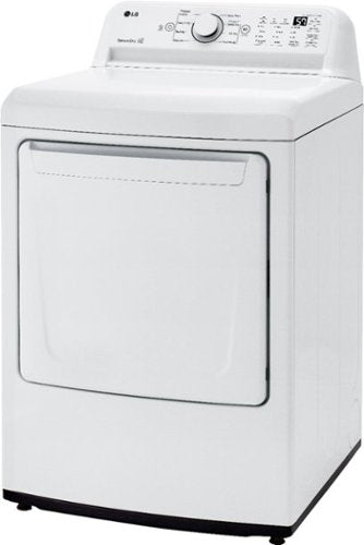 LG - 7.3 Cu. Ft. Electric Dryer with Sensor Dry - White