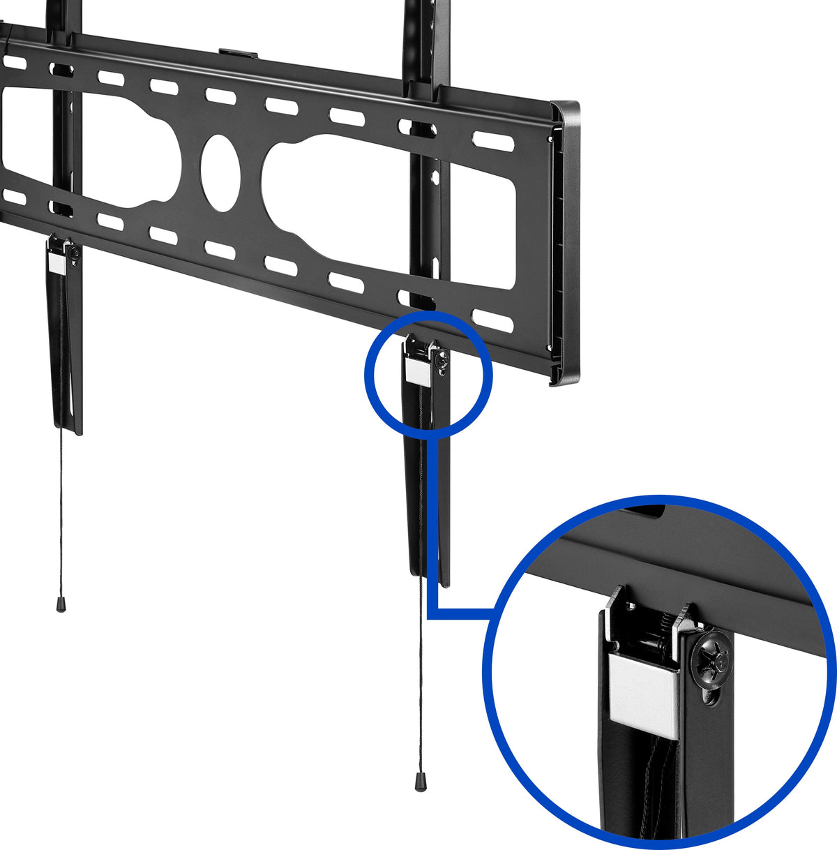 Best Buy essentials™ - Fixed TV Wall Mount for Most 37–90" TVs - Black