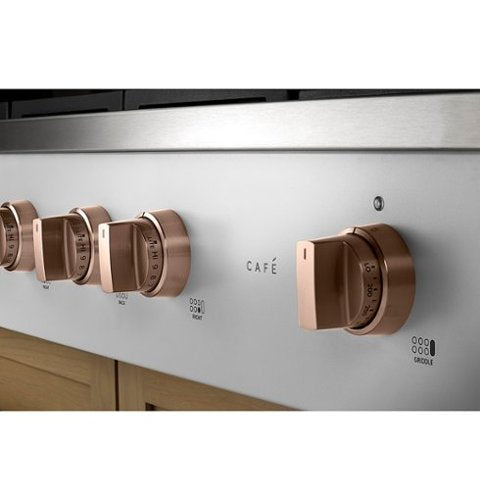 Café - 48" Built-In Gas Cooktop with 6 Burners, Customizable - Matte White
