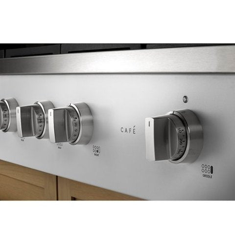 Café - 48" Built-In Gas Cooktop with 6 Burners, Customizable - Matte White
