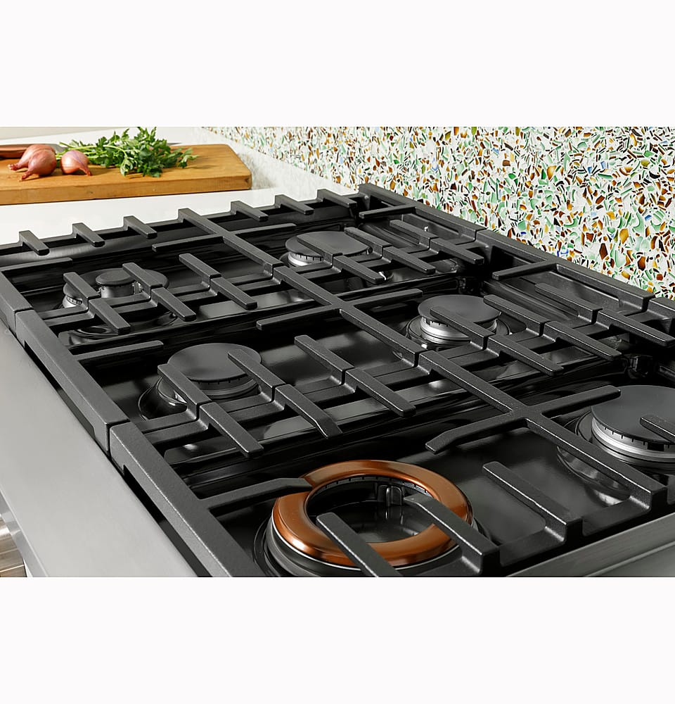 Café - 48" Built-In Gas Cooktop with 6 Burners, Customizable - Matte White