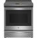 GE Profile - 30 in. Wide 5 Elements 5.3 Cu. Ft. Slide-In Electric Induction True Convection Range with No Preheat Air Fry and Wi-Fi - Stainless Steel