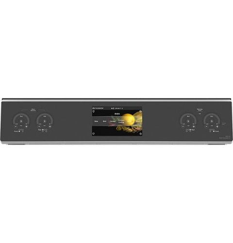 GE Profile - 30 in. Wide 5 Elements 5.3 Cu. Ft. Slide-In Electric Induction True Convection Range with No Preheat Air Fry and Wi-Fi - Stainless Steel