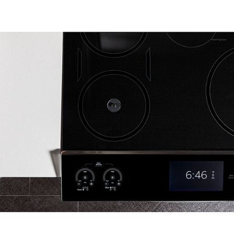 GE Profile - 30 in. Wide 5 Elements 5.3 Cu. Ft. Slide-In Electric Induction True Convection Range with No Preheat Air Fry and Wi-Fi - Stainless Steel