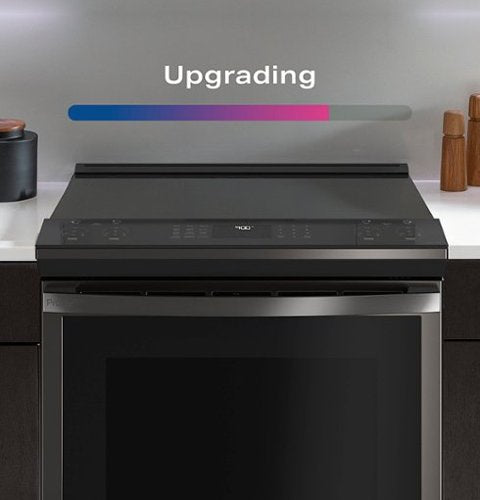 GE Profile - 30 in. Wide 5 Elements 5.3 Cu. Ft. Slide-In Electric Induction True Convection Range with No Preheat Air Fry and Wi-Fi - Stainless Steel