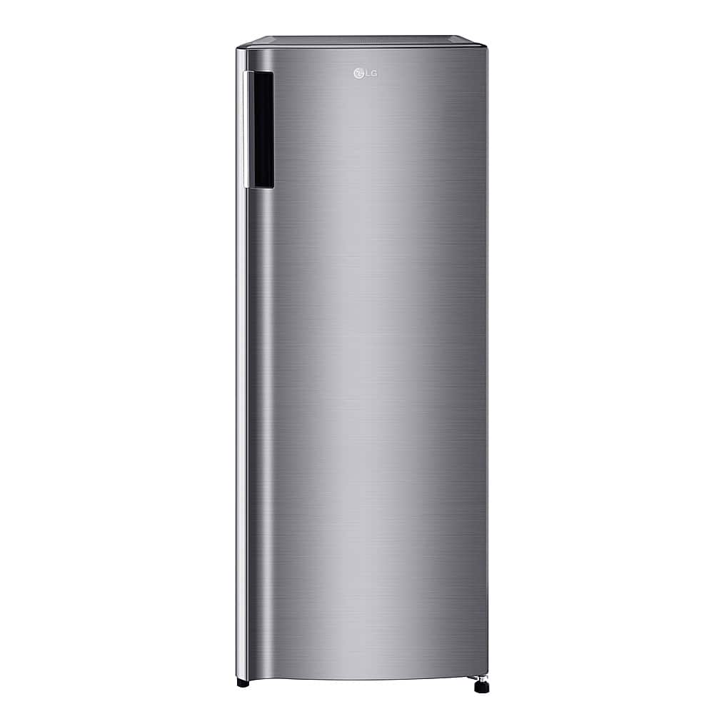 LG - 5.8 Cu. Ft. Upright Freezer with Direct Cooling System - PrintProof Stainless Steel Look