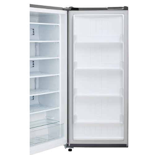 LG - 5.8 Cu. Ft. Upright Freezer with Direct Cooling System - PrintProof Stainless Steel Look