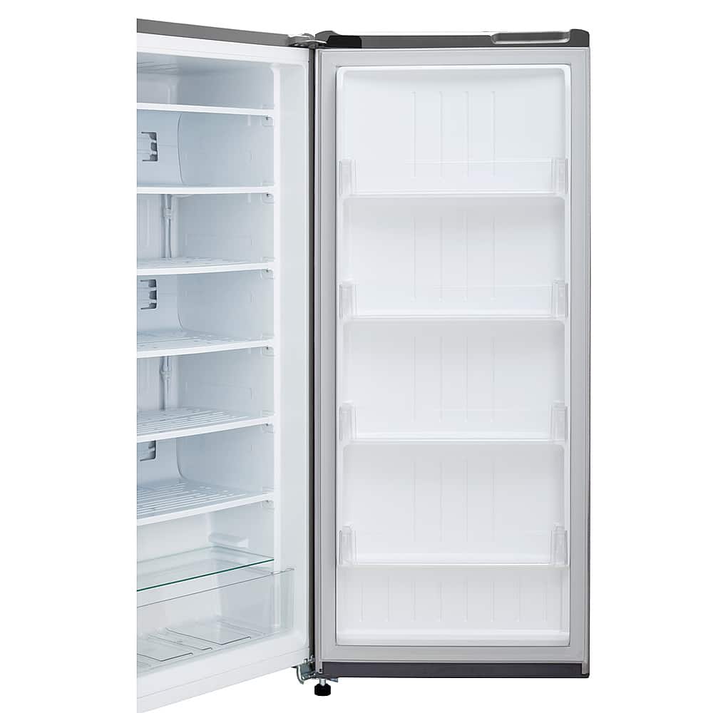 LG - 5.8 Cu. Ft. Upright Freezer with Direct Cooling System - PrintProof Stainless Steel Look