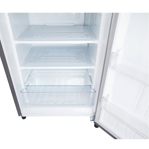 LG - 5.8 Cu. Ft. Upright Freezer with Direct Cooling System - PrintProof Stainless Steel Look