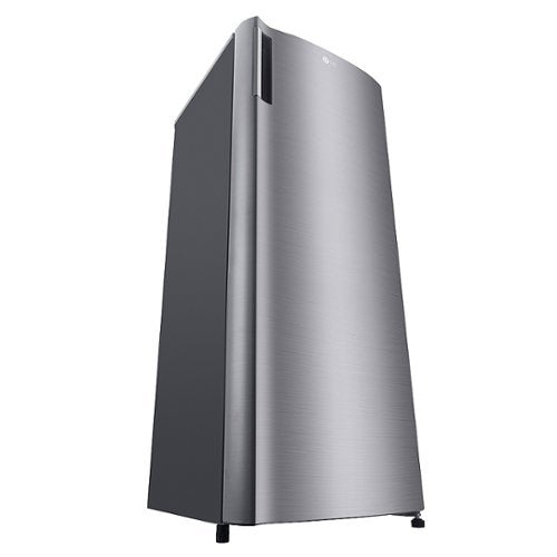 LG - 5.8 Cu. Ft. Upright Freezer with Direct Cooling System - PrintProof Stainless Steel Look