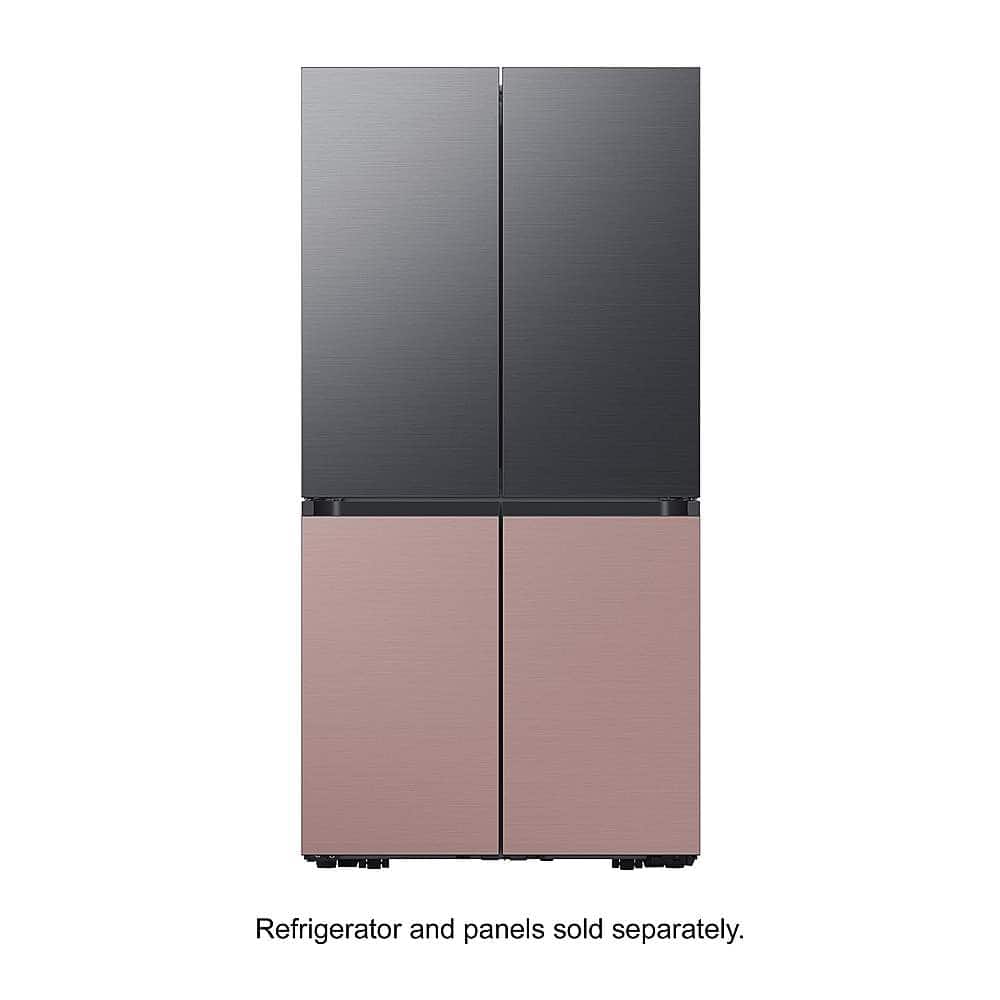 Samsung - Bespoke 4-Door Flex Refrigerator Panel - Top Panel - Matte Black Steel