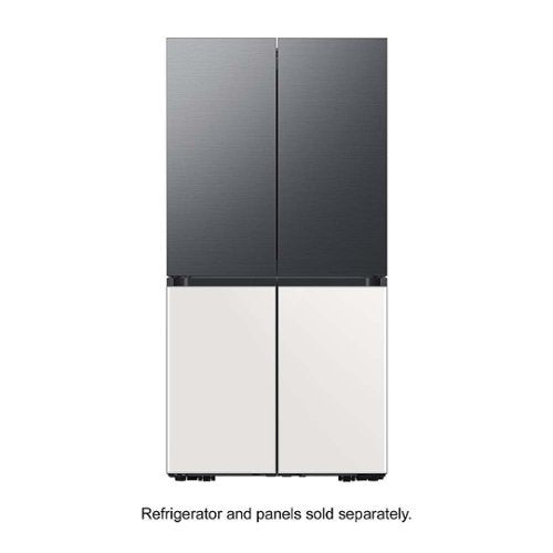 Samsung - Bespoke 4-Door Flex Refrigerator Panel - Top Panel - Matte Black Steel