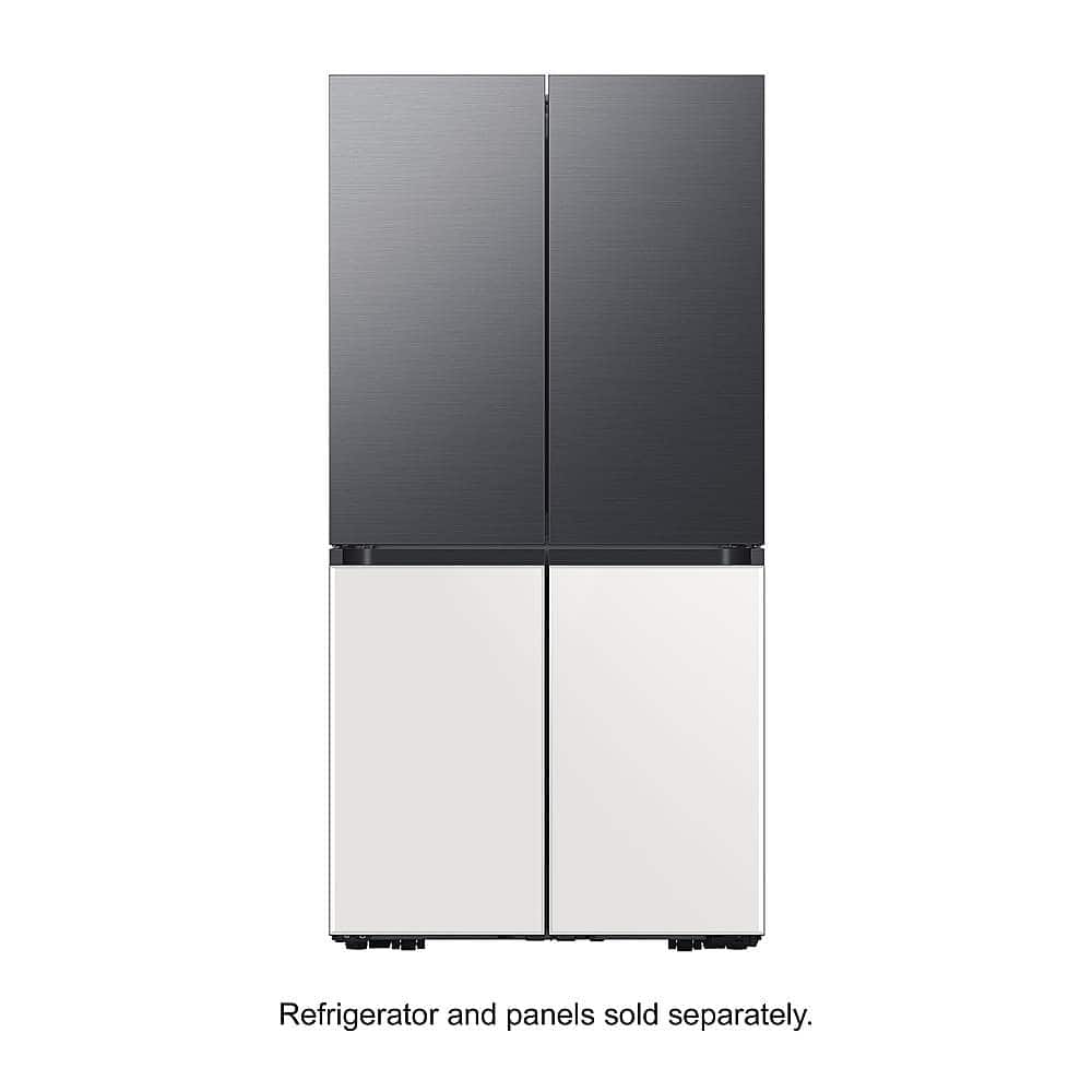Samsung - Bespoke 4-Door Flex Refrigerator Panel - Top Panel - Matte Black Steel