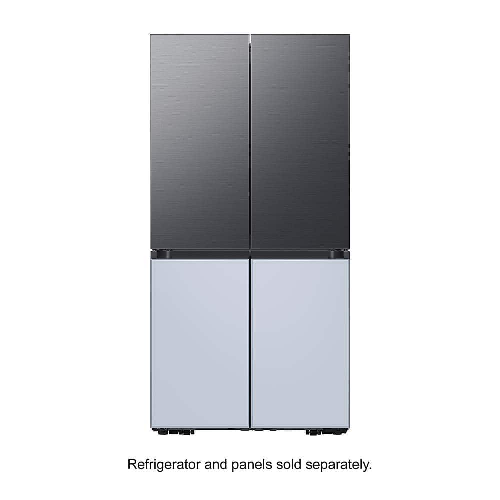 Samsung - Bespoke 4-Door Flex Refrigerator Panel - Top Panel - Matte Black Steel