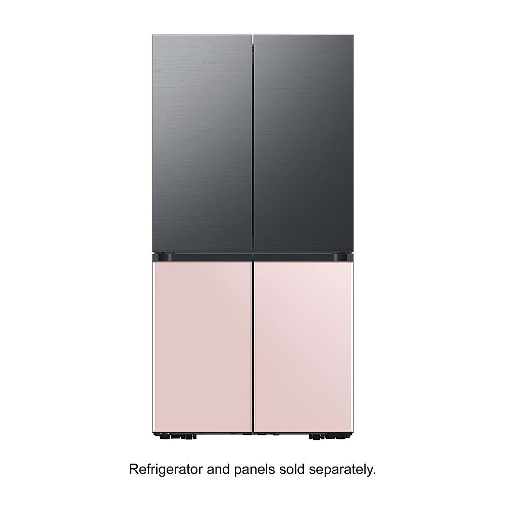 Samsung - Bespoke 4-Door Flex Refrigerator Panel - Top Panel - Matte Black Steel