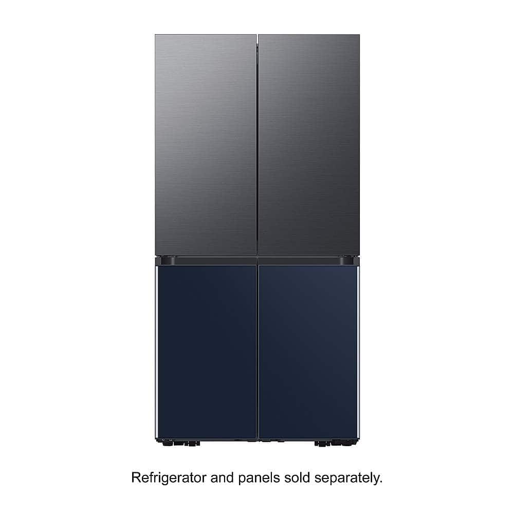 Samsung - Bespoke 4-Door Flex Refrigerator Panel - Top Panel - Matte Black Steel
