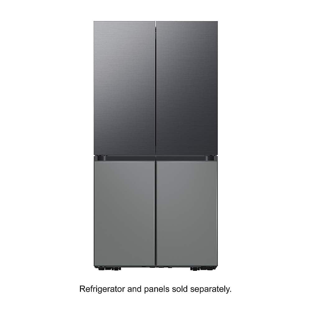 Samsung - Bespoke 4-Door Flex Refrigerator Panel - Top Panel - Matte Black Steel