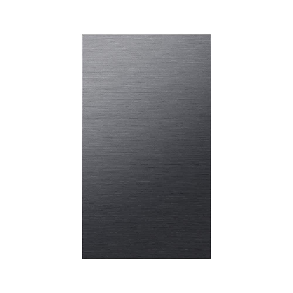 Samsung - Bespoke 4-Door Flex Refrigerator Panel- Bottom Panel - Matte Black Steel