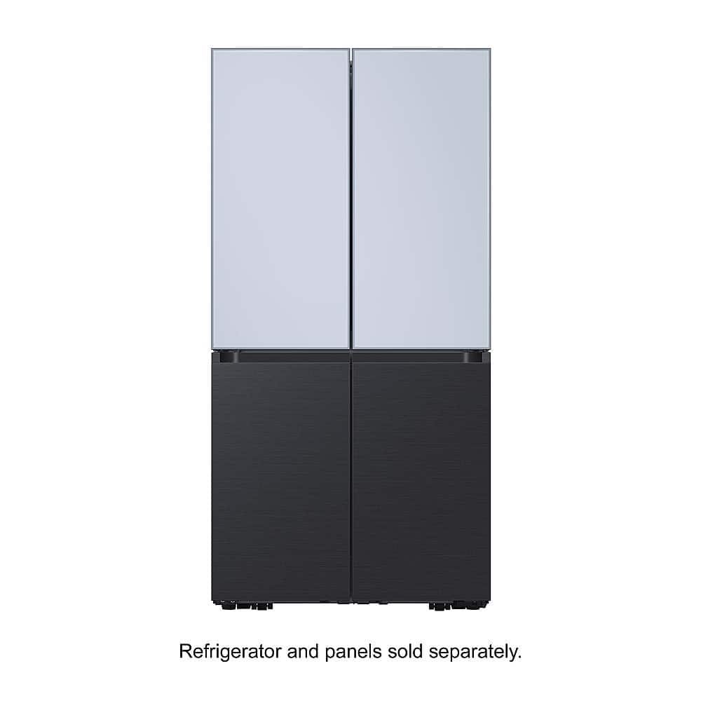 Samsung - Bespoke 4-Door Flex Refrigerator Panel- Bottom Panel - Matte Black Steel