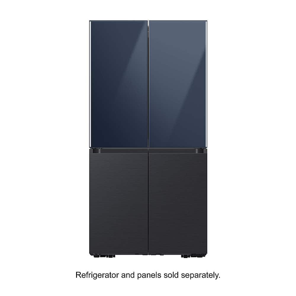 Samsung - Bespoke 4-Door Flex Refrigerator Panel- Bottom Panel - Matte Black Steel