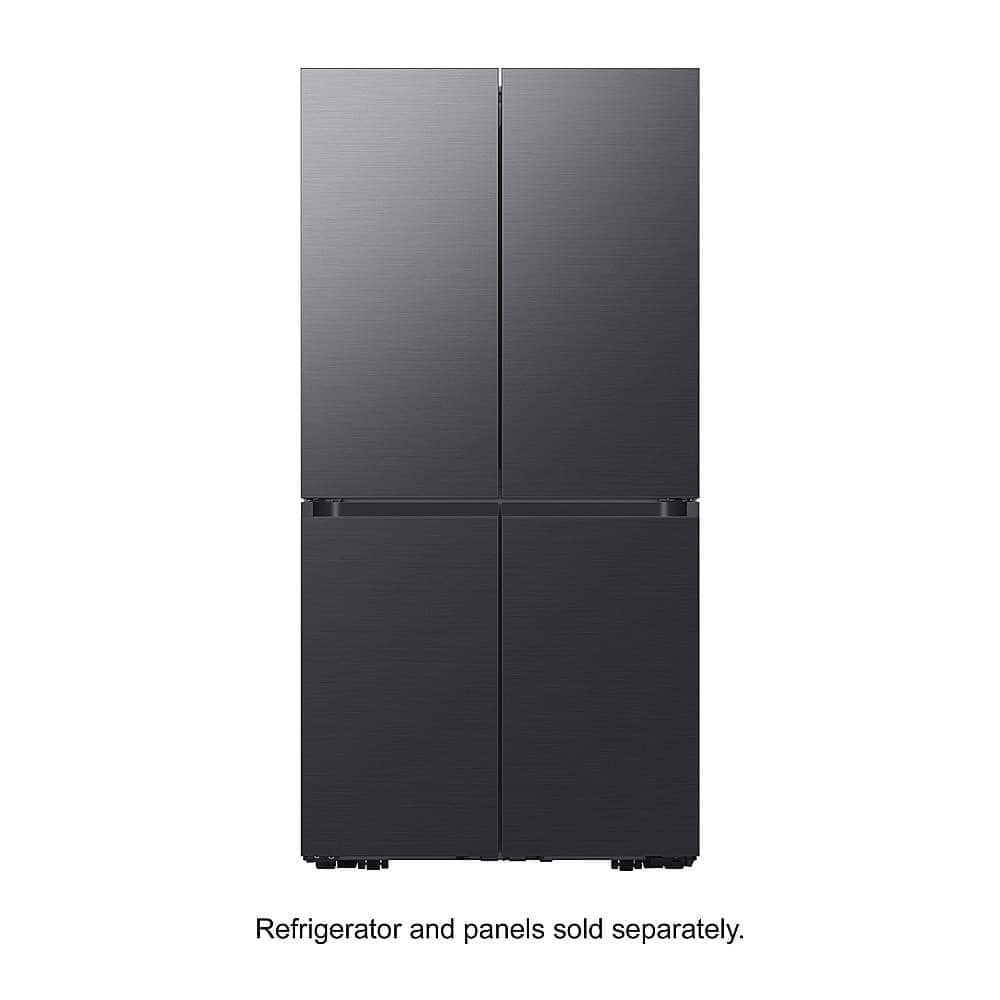 Samsung - Bespoke 4-Door Flex Refrigerator Panel- Bottom Panel - Matte Black Steel