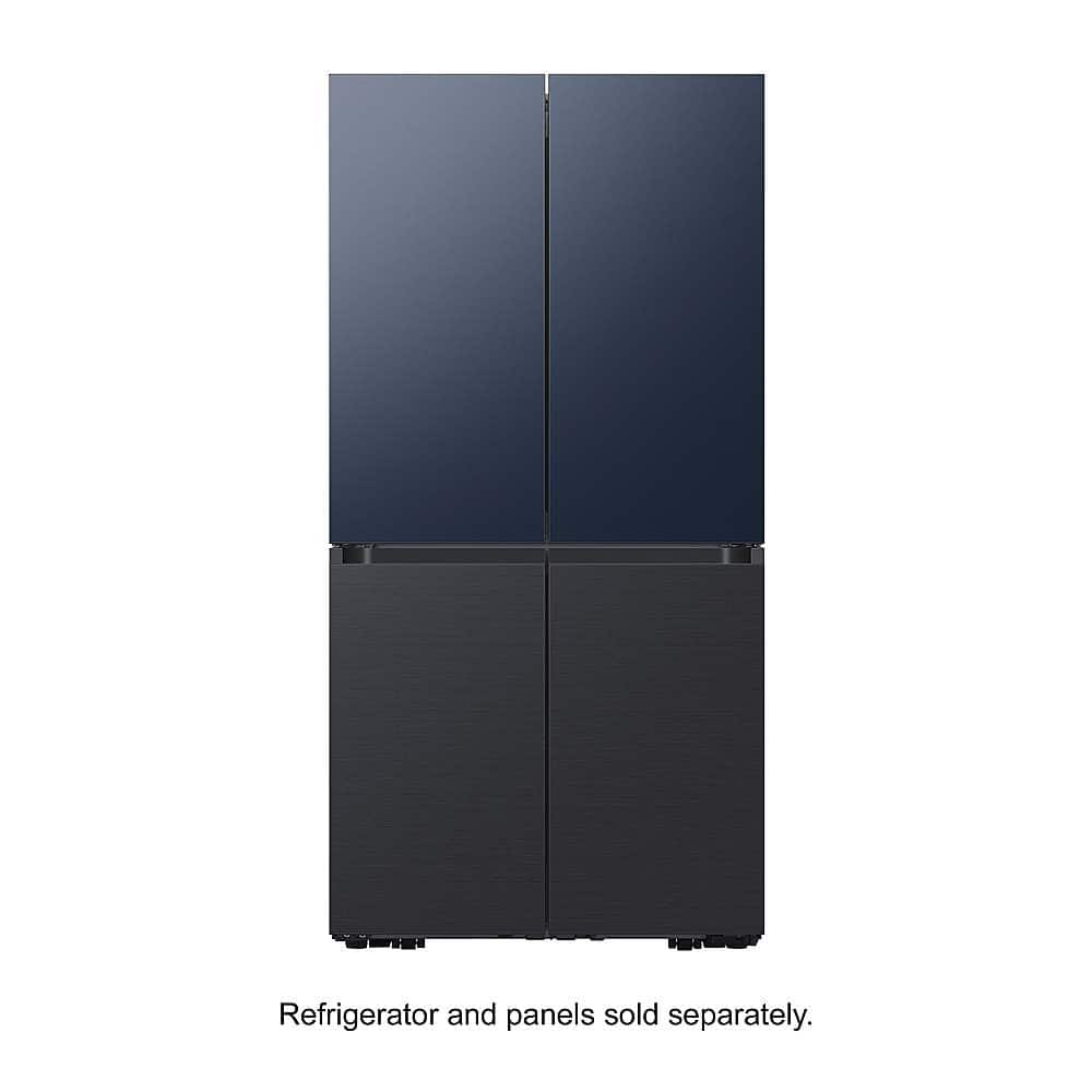 Samsung - Bespoke 4-Door Flex Refrigerator Panel- Bottom Panel - Matte Black Steel