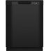 GE - 24" Front Control Built-In Plastic Tub Dishwasher with Extra Heavy Duty Wash Cycle and 60dBA - Black
