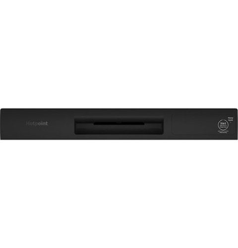 Hotpoint - 24" Front Control Built-In Plastic Tub Dishwasher with Water Leak Sensor and 60dBA - Black