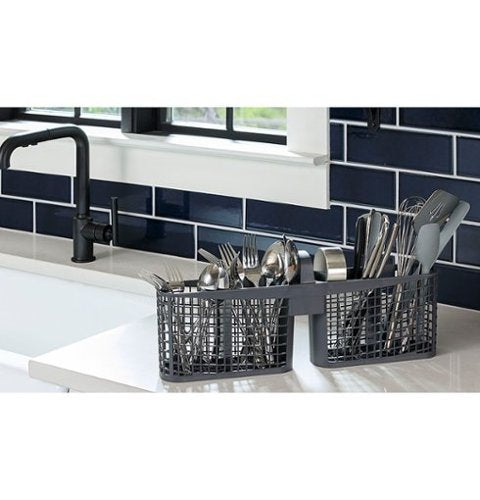 Hotpoint - 24" Front Control Built-In Plastic Tub Dishwasher with Water Leak Sensor and 60dBA - Black