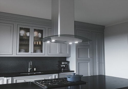 Zephyr - 36 inches - Convertible - Island Range Hood - Stainless Steel