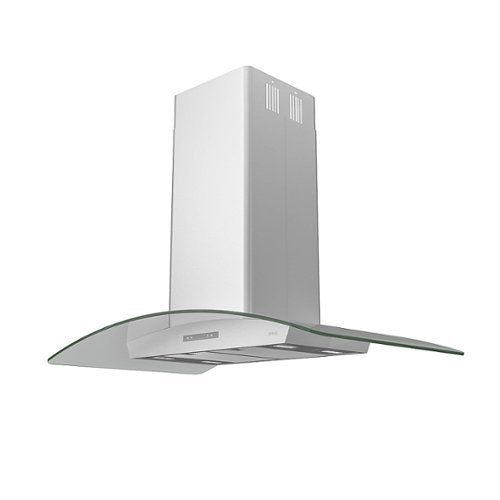 Zephyr - 36 inches - Convertible - Island Range Hood - Stainless Steel