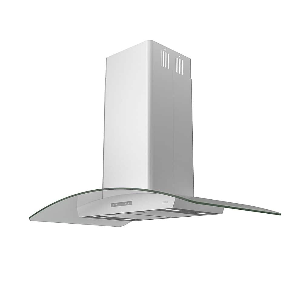 Zephyr - 36 inches - Convertible - Island Range Hood - Stainless Steel