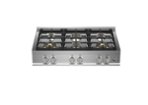 Bertazzoni - 36 in. Wide 6 Burner Master Series Gas Rangetop - Stainless Steel