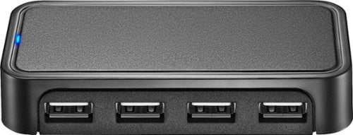 Best Buy essentials™ - 4-Port USB 2.0 Hub - Black
