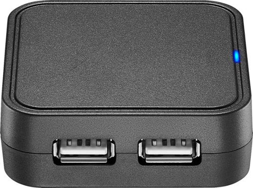 Best Buy essentials™ - 4-Port USB 2.0 Hub - Black