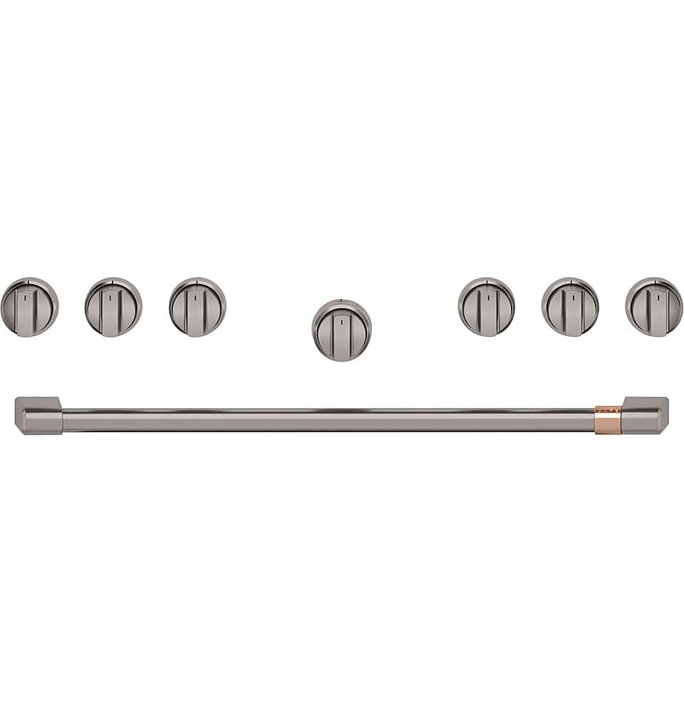 Café - Handle and Knob Set for 36" Pro Range and Rangetop - Brushed Black