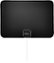 Best Buy essentials™ - Thin Indoor HDTV Antenna - 35 Mile Range - Black/White