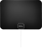 Best Buy essentials™ - Thin Indoor HDTV Antenna - 35 Mile Range - Black/White
