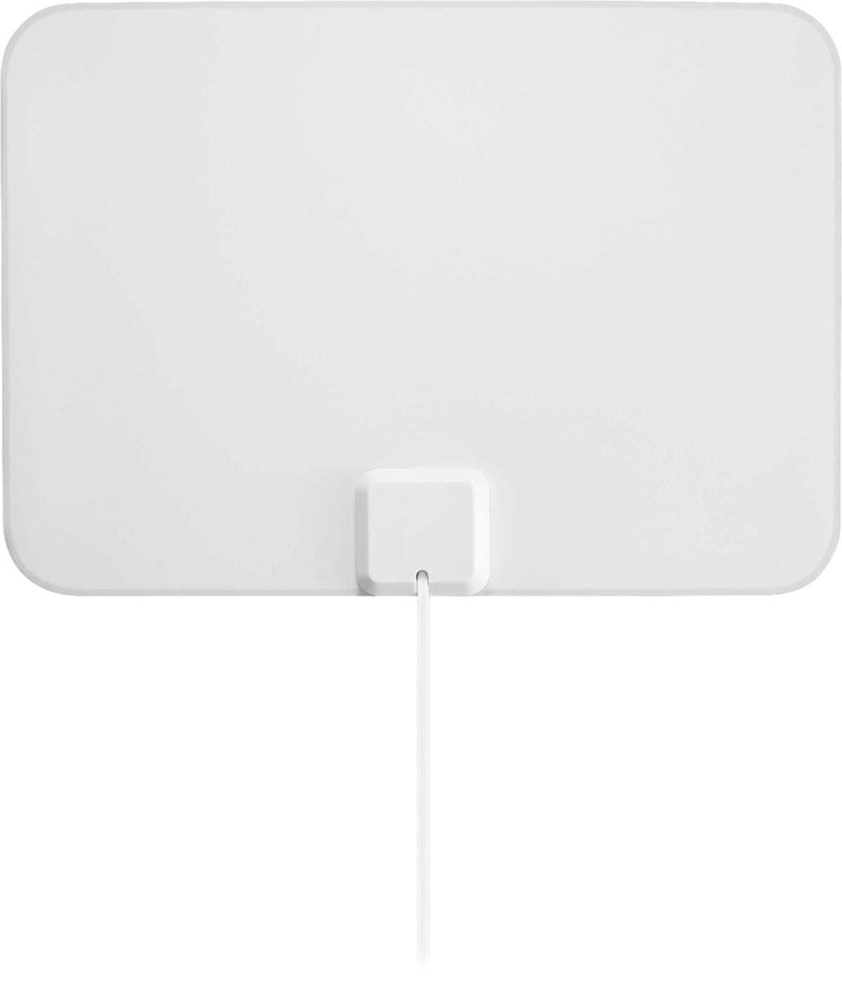 Best Buy essentials™ - Thin Indoor HDTV Antenna - 35 Mile Range - Black/White