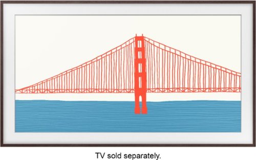Samsung - 43” The Frame Customizable Bezel - Modern Brown