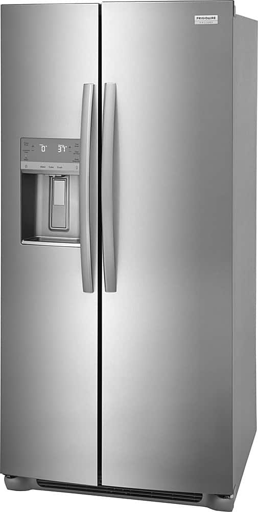 Frigidaire - Gallery 33 in. Wide 22.3 Cu. Ft. Side-by-Side Refrigerator - Smudge Proof Stainless Steel