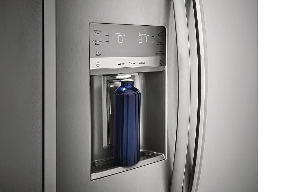 Frigidaire - Gallery 33 in. Wide 22.3 Cu. Ft. Side-by-Side Refrigerator - Smudge Proof Stainless Steel