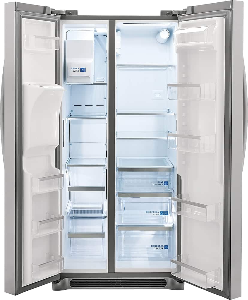 Frigidaire - Gallery 33 in. Wide 22.3 Cu. Ft. Side-by-Side Refrigerator - Smudge Proof Stainless Steel