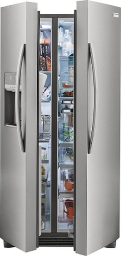 Frigidaire - Gallery 33 in. Wide 22.3 Cu. Ft. Side-by-Side Refrigerator - Smudge Proof Stainless Steel
