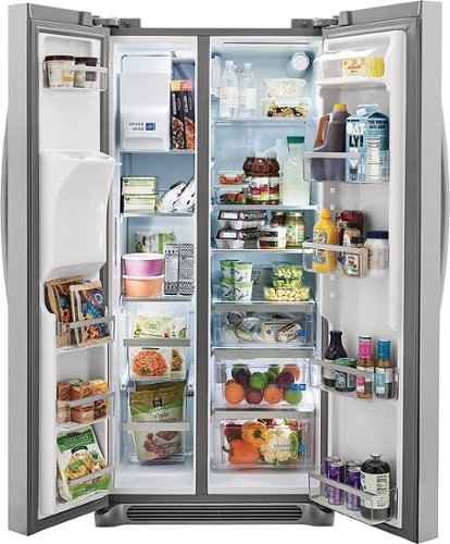 Frigidaire - Gallery 33 in. Wide 22.3 Cu. Ft. Side-by-Side Refrigerator - Smudge Proof Stainless Steel
