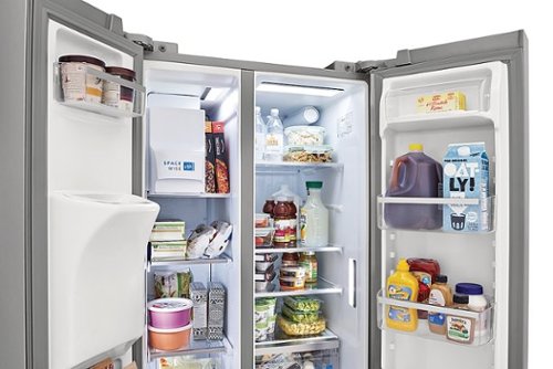 Frigidaire - Gallery 33 in. Wide 22.3 Cu. Ft. Side-by-Side Refrigerator - Smudge Proof Stainless Steel