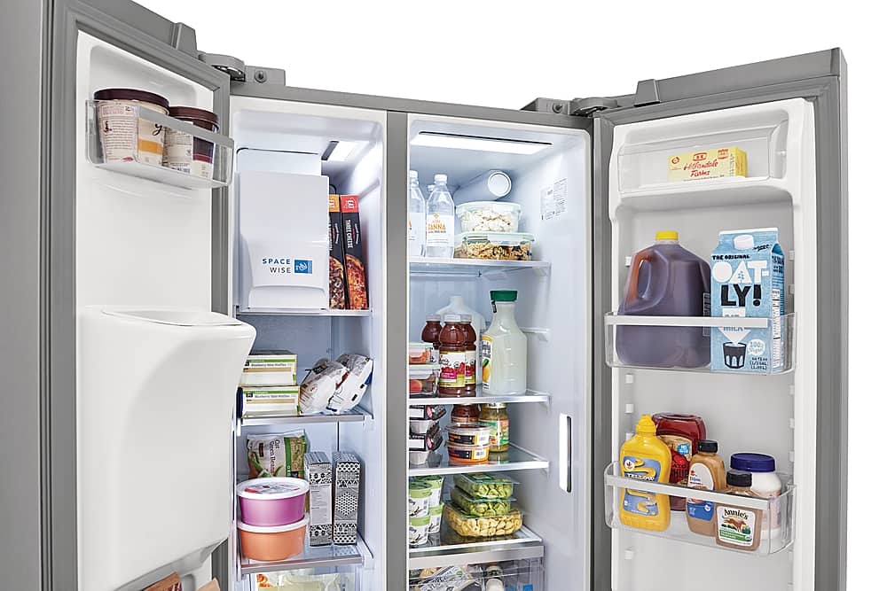 Frigidaire - Gallery 33 in. Wide 22.3 Cu. Ft. Side-by-Side Refrigerator - Smudge Proof Stainless Steel