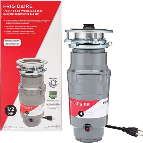 Frigidaire - 1/2HP Garbage Disposal - Gray