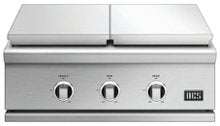 DCS - Series 9 Double Gas Burner with Griddle - Stainless Steel