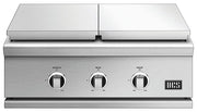 DCS - Series 9 Double Gas Burner with Griddle - Stainless Steel